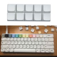 10 Keys PBT Keycap XDA Profile 1U Not Engraving Blank Key Cover Unique Character Key Button for Mechanical Keyboard