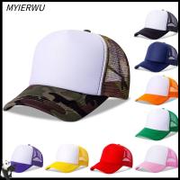 MYIERWU ปรับได้ ตาข่าย หมวกฤดูร้อน หมวก trucker หมวกแก๊ป Sunhat หมวกเบสบอล