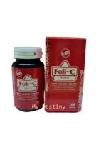 (1 ขวด) โฟลิ ซี Foli-C บรรจุ 100 เม็ด (FBC) [EXP: 14/04/2025]