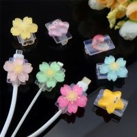 Flowers Charger Protector for Iphone 14 Type-C Cable Android Data Line Cover Organizer Cable Protector Cute Universal