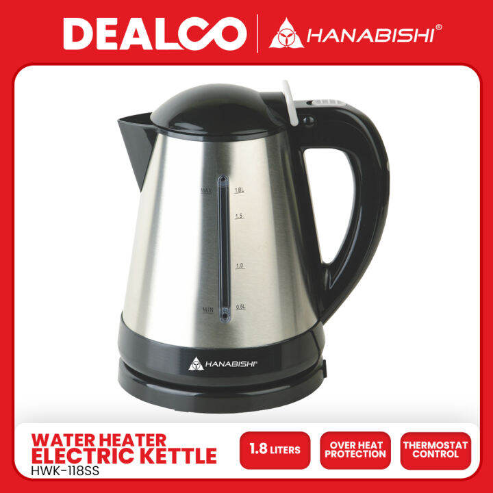 Dealco Hanabishi Electric Kettle Water Heater 1.8 Liter with