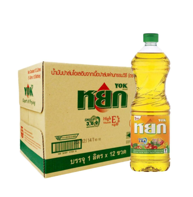 หยก น้ำมันปาล์ม 1 ลิตร x 12 ขวด