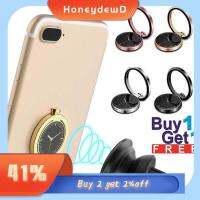 HONEYDEWD 2 Pcs ร้อน โลหะ ยืน หมุนได้ 360° ดูรูปร่าง ที่วางโทรศัพท์มือถือ ที่หนีบแหวนนิ้ว