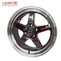 ล้อแม็กขอบ17 WELD เวลแดง 17x7.5 5รู114.3 ET+35 (ราคาต่อ1วง) ยี่ห้อ KAYS สีดำขลิบแดง RED Model7900 ใหม่แกะกล่องล่าสุด แถมฟรีจุ๊บสีอย่างดี