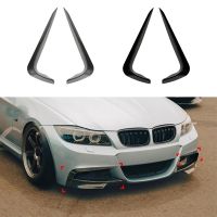 Car Bright Black Front Bumper Splitter Spoiler Trim Fog Light Canard Replacement Parts For BMW 3 Series E90 E91 LCI M Sport 2009-2012