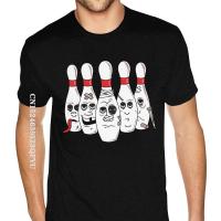 Cheap Graphic Bowling Pin Abuse Tee Shirts MenS Bespoke Gothic Style Anime Tshirt Pure Cotton Round Neck T-Shirts