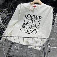 การพาณิชย์ ¤☌Loeweเย็บปักถักร้อยเสื้อกันหนาวฤดูใบไม้ร่วงและฤดูหนาวผู้ชายสไตล์เดียวกัน,เสื้อสเวตเตอร์ปักลายสำหรับทั้งหญิงและชายเทรนด์