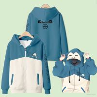 ☌℗ Top เสื้อแจ็กเก็ต แขนยาว มีฮู้ด ลายการ์ตูนโปเกม่อน Snorlax พลัสไซซ์ แฟชั่นสําหรับผู้ชาย และผู้หญิง