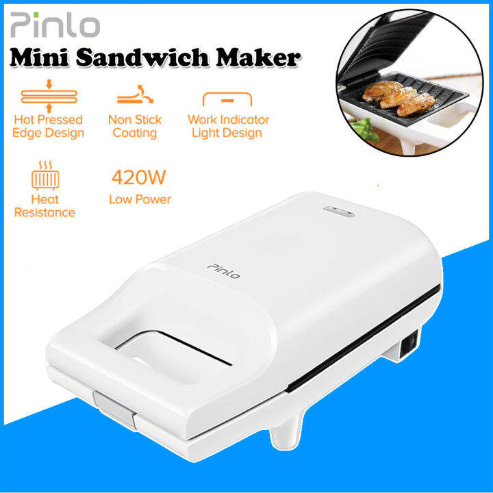 Lofans PINLO Mini Sandwich Maker 420W Breakfast Machine Multi Cookers