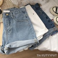 【hot】▧  Denim Biker Shorts Fashion Waisted Loose Jeans Short Pants Female Korean Cycling