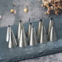 ✑✤❆ 14-22 Open Star Icing Nozzle Stainless Steel Small Size Piping Tip Cake Decorating Tips Royal Icing Pastry Tip Tools Bakeware