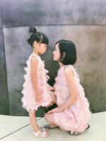 【YF】 Mother Daughter Dresses Summer Sleeveless Tassel Mommy and Me Dress Family Matching Clothes Look Mom Daughte