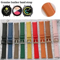 ✳♣ 20mm 22mm Genuine Leather Band Strap For Samsung Galaxy Watch Active 2 / Gear Sport S4 / Watch 4