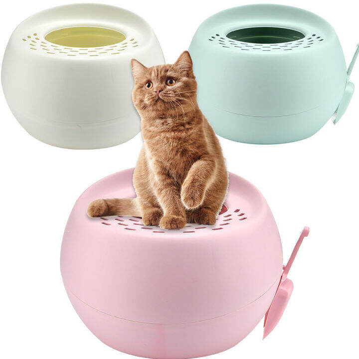 Cat Litter Box Lid Cats Toilet Splashproof Fully Enclosed Litter Box