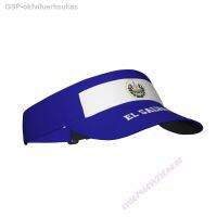 ☏เหรียญเอลซัลวาดอร์ Bandeira Protetor Cap Viseira Apustável Sunchapéus Unisex Para Beach เทนนิสกอล์ฟกลางแจ้ง