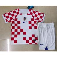 shot goods 2022 World Cup Croatia Home kids kits Football Shirt