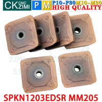 MM205 SPKN1203EDSR SPKN 1203 EDSR MM205คาร์ไบด์แทรกใบหน้ามิลลิ่งแทรกเครื่องมือ CNC โลหะกลึง Indexable ตัดเปลี่ยนเครื่องมือ