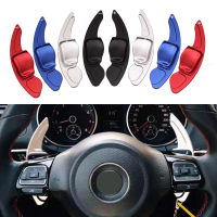 พวงมาลัยรถ Paddle ขยาย DSG Direct Shift Gear Paddle Extension สำหรับ VW Tiguan Golf 6 MK5 MK6 Jetta GTI R20 R36สีฟ้าสีแดง