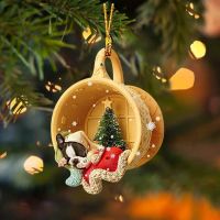 2023 Christmas Tree Pendant Cute Dog Animal Drop Ornament New Year Festive Party Supplies Room Decoration Xmas Gift Christmas Ornaments