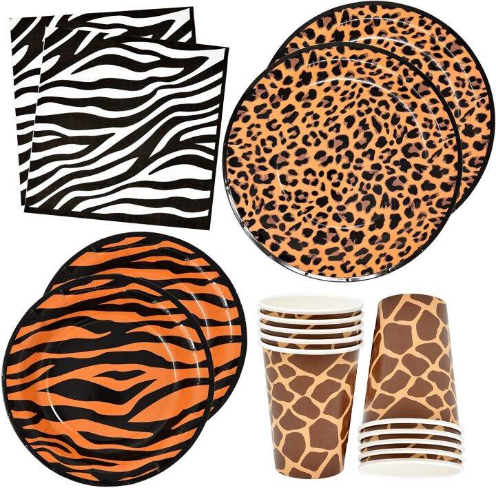 Amazon Party New Zoo Themed Party Decorations Leopard Print Paper Plate Amazon Party New Zoo Themed Party Decorations Leopard Print Paper Plate
