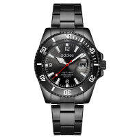 ADDIES Mens Watch Top Brand Mens Sports Watch Rotating Bezel GMT Sapphire Glass Stainless Steel Watch Relogio Masculino