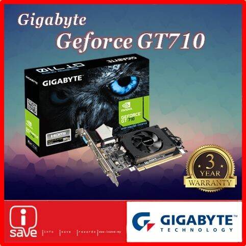 Gigabyte GeForce GT710 GT 710 2GB DDR3 Graphic Card [ GV-N710D3-2GL ...