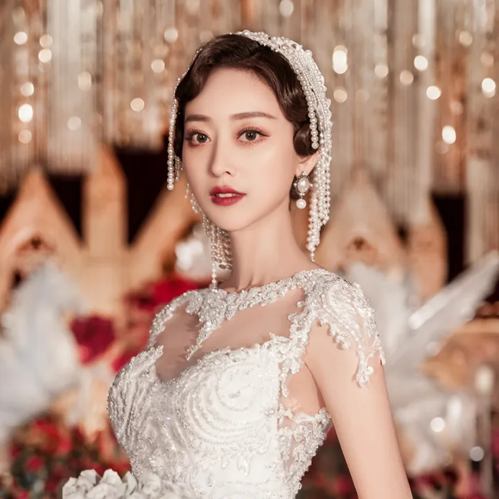 Japanese and Korean New Bridal Headdress Retro Sweet Wedding Hair Accessories Dress Dinner Photo Studio Photography Wedding Accessories | Lazada PH Japanese and Korean New Bridal Headdress Retro Sweet Wedding Hair Accessories Dress Dinner Photo Studio Photography Wedding Accessories | Lazada PH