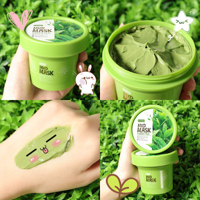 Fenyi FDA Green Tea Mud Mask Deep Cleansing Pores Remove Blackheads Whiteheads Clay Mask 100g