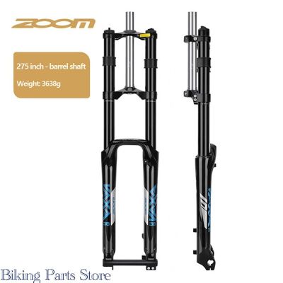ZOOM MTB จักรยานนิวเมติกส์ส้อมควบคุมไหล่ด้านหน้าปรับแรงกระแทก26 27.5 29แกนส้อมกระบอกอุปกรณ์จักรยาน