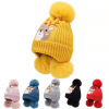 Iqangelbaby mũ len bảo vệ tai chống gió và ấm áp họa tiết giáng sinh nai - ảnh sản phẩm 5