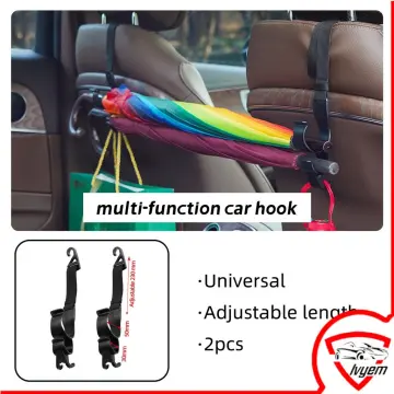 2PCS car interior hook, car seat rear trunk, fishing rod, umbrella