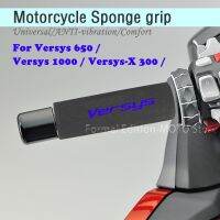 ด้ามจับ Versys1000 Versys650/ที่คลุม Grip Motor X-300กันกระแทกที่ยึดจับรถจักรยานยนต์ฟองน้ำกันลื่นจับแฮนด์ตัวครอบฟองน้ำ