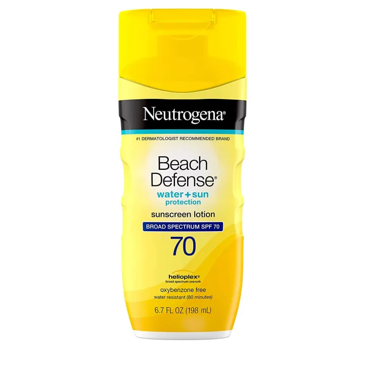 Neutrogena Beach Defense Water + Sun Protection SPF70, Oxybenzone Free