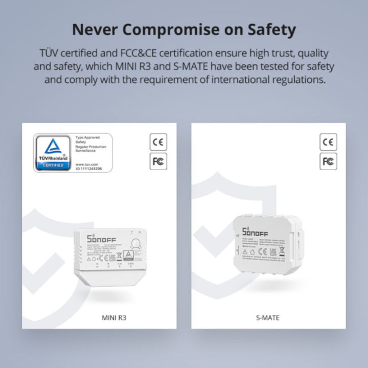 sonoff-minir3s-mate-wifi-สมาร์ทสวิทช์จับเวลารีเลย์โมดูลอัตโนมัติสมาร์ทสวิทช์เข้ากันได้กับ-ewelink-app-alexa-home