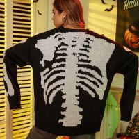 ✲✹ Loose Knitted Pullovers Sweater Print Sleeve Hole Y2k Streetwear