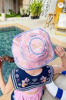 Mariadiamond Pink Pirate hat สีชมพู หมวกมีปีก หมวกพิมพ์ลายหมีสีชมพู