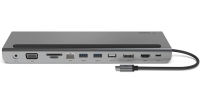 Belkin USB C Hub, 11-in-1 MultiPort Adapter Dock with 4K HDMI, DP, VGA, USB-C 100W PD Pass-Through Charging, 3 USB A, Gigabit Ethernet, SD, MicroSD, 3.5mm Ports for MacBook Pro, Air, XPS and More