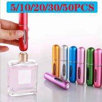 5/10/20/30/50 Pcs Perfume Refill Bottle Portable Mini Refillable With Spray Scent Pump Aluminum Cosmetic Containers Atomizer