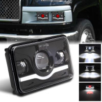 New 4x6 Rectangular Waterproof LED Headlights Sealed Beam Headlamps For KW Kenworth T600 W900 T800 Truck Peterbilt 379 Chevy S10