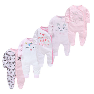 35Pcs Newborn Pajamas Baby Girl Jumpsuit Roupa Bebe 2022 Long Sleeve Boys Pyjamas Clothes Body Suit Cartoon 0-12M Infant Outfit