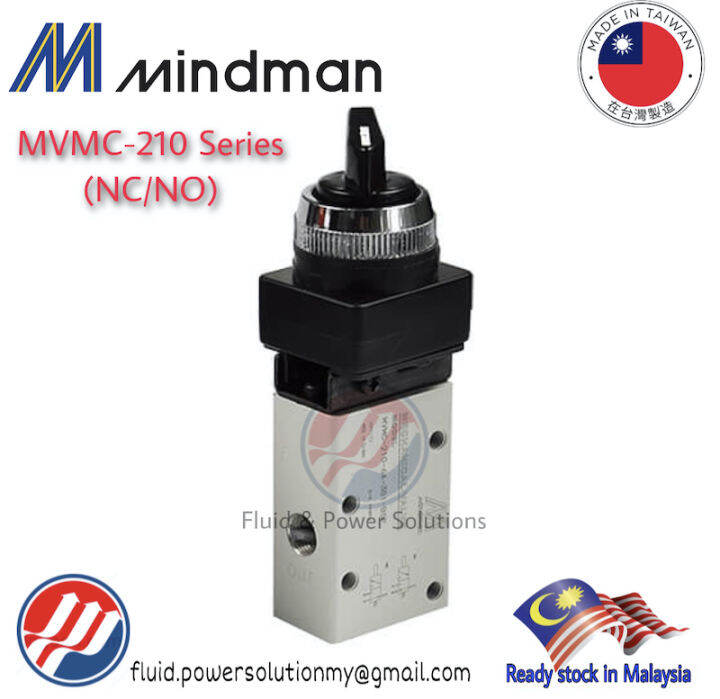 Mindman MVMC2103TB (NC/NO) 3/2 Way Twist Button Valve "Made in Taiwan