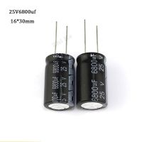 1PCS 25v6800uf 6800uf25v 16*30 25v 6800uf 16x30 Electro Electrolytic capacitor Electrical Circuitry Parts