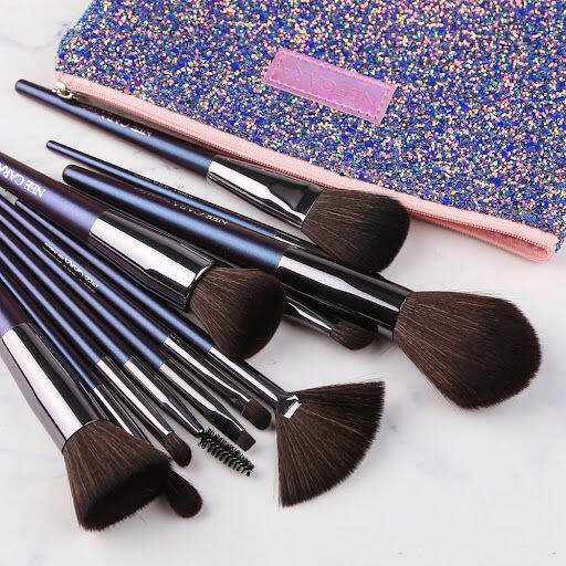 nee-cara-with-travel-pouch-12-piece-brush-set-n885-ชุดแปรงแต่งหน้า