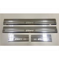 ส่งฟรี ชายบันไดสแตนเลส/สคัพเพลท Suzuki Swift 2018-2020 Rich อุปกรณ์แต่งรถ อะไหล่แต่ง รถยนต์