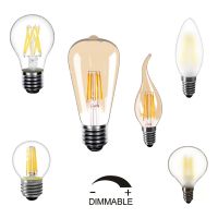 [Super bright bulb] หรี่แสงได้220V หลอดไฟ LED Filament 5ชิ้น/10ชิ้น/ล็อต E27โคมไฟ E14 Edison Warm White 2850K Vintage Light