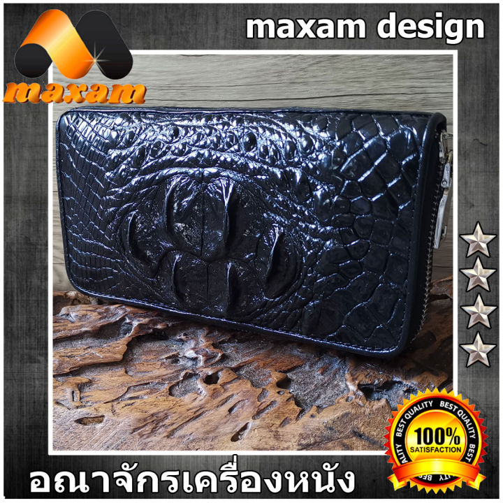 เชิญเยี่ยมชมได้ที่ร้าน-youlink-free-shipping-pay-at-home-งานสวยๆจากโรงงานมาเอง-สำหรับบุรุษและสตรีกระเป๋าทรงยาว-หนังแท้-มากับโหนกจระเข้สวยๆ-ซิปเดี่ยว