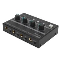 Headphone Amplifier 4-Channel Ferroalloy Mono/8 Way Stereo Monitor Set Chargeable Headphone Amplifier