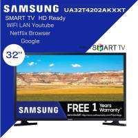 ซัมซุง HD สมาร์ท ทีวี ขนาด 32 นิ้ว รุ่น UA32T4202AKXXT smart tv wifi You Tube Netflix Google Digital TV รองรับระบบ ดิจิตอล ทีวี (เลข มอก. 1195-2536) รัปประกัน 1 ปี