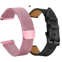 Bracelet For Xiaomi Huami Amazfit GTS 4 Strap Leather Watchband Xiaomi Amazfit GTR 4 Bracelet Milan Stainless Steel Wristband