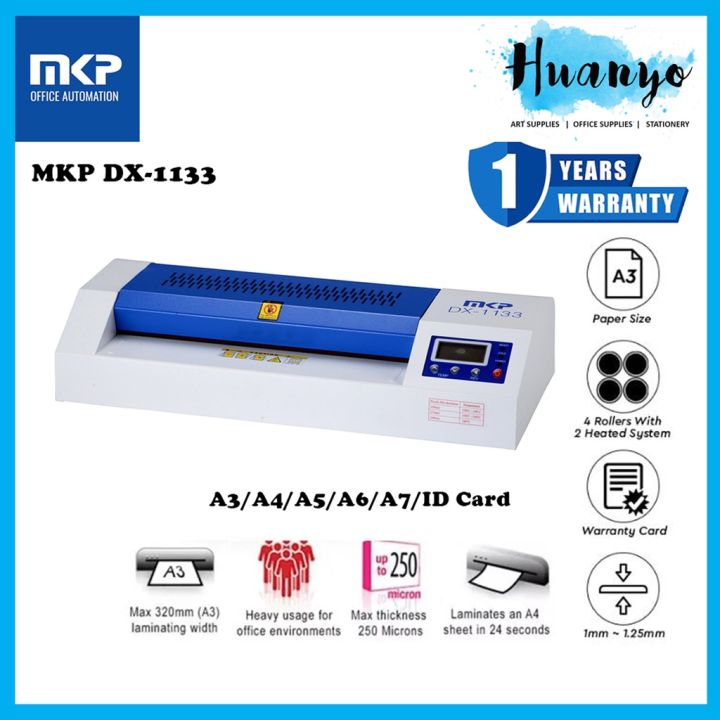 MKP Office Heavy Duty Laminate / Laminating / Laminator Machine A3 size